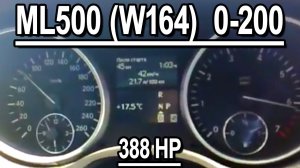 Mercedes ML500 5.5L 388 h_p acceleration 0-200 km_h.mp4