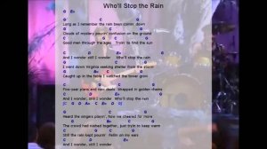 Cifra - who'll stop the rain - Creedence - chords