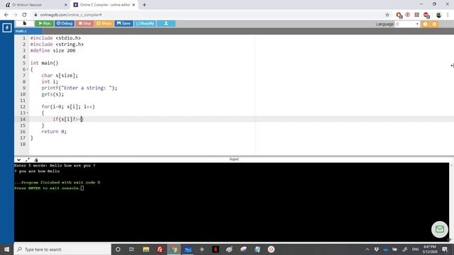 Algorithmics & Programming - Exercise - Uppercase to lowercase and vice versa