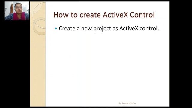 ActiveX control in visual basic