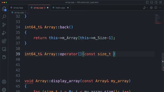 68 - Subscript [ ] Operator Overloading in C++ (Urdu / Hindi)