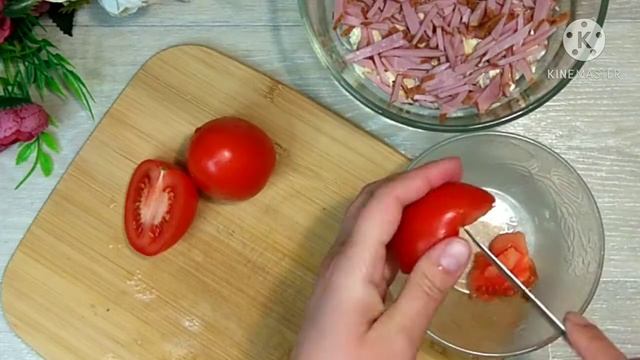 Салат с Крабовыми Палочками и Ветчиной.. ЛЕГКО ГОТОВИТЬ