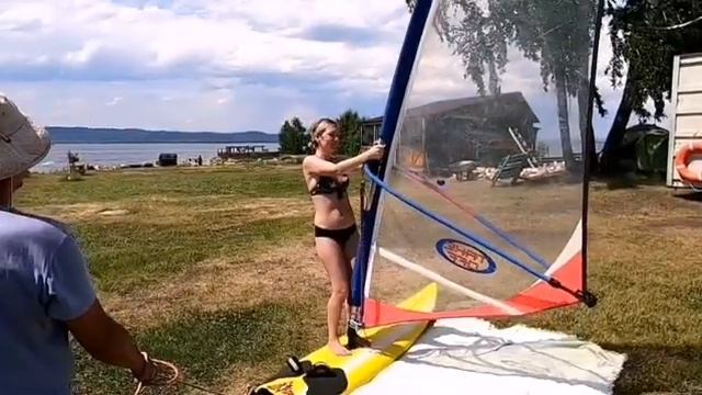 Как быстро встать на виндсерфинг смотреть онлайн