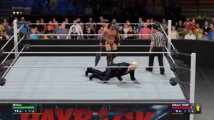 WWE 2K17 Neville VS Donald Trump Requested 1 VS 1 No Holds Barred Match