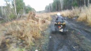 Покатушки в грязи на детском квадрике