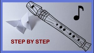 Как нарисовать флейту \\ How to draw a Flute // Flute Instrument \\ музыкальный инструмент
