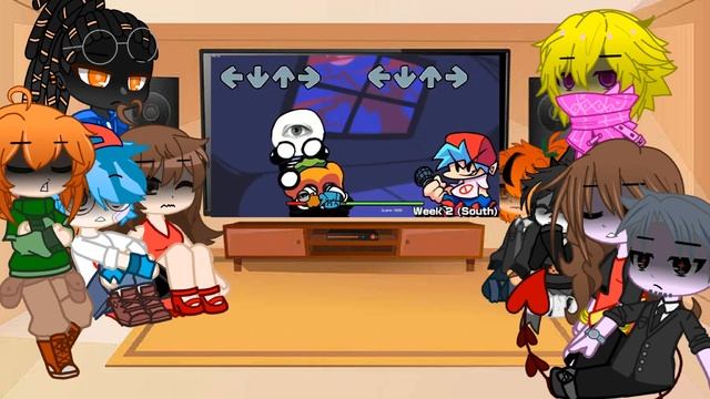 Friday Night funkin' characters react to "you're not alone" смотреть онлайн