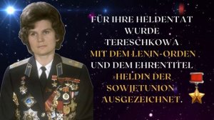 Die erste Frau im Weltraum