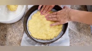 Творожный чизкейк без сливок и сыра.  Пирог с творожной начинкой. Песочное тесто. Cheesecake.