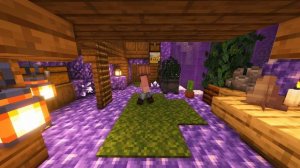 Minecraft | How to Build an Amethyst Geode House / Underground Cave Base | Aesthetic Tutorial