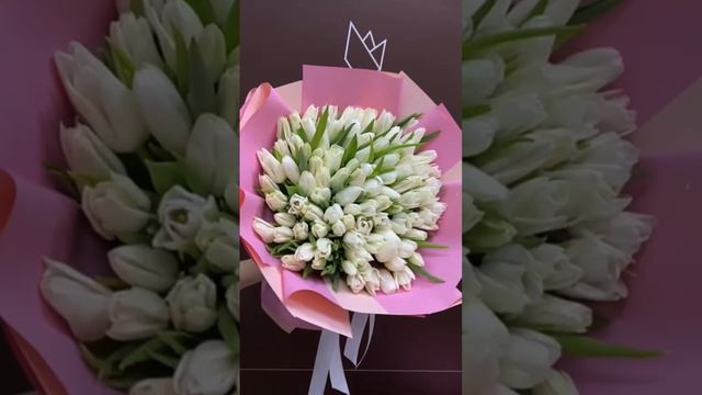 Весенний букет 101 тюльпан Раменское #цветы #букеты