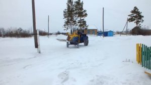 Самодельный КУН на самодельном минитракторе