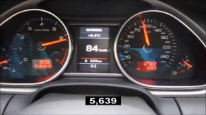 Audi Q7 4.2 FSI quattro 350 Hp 0-100 km/h acceleration/разгон (7.6 sec)