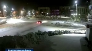 Дрифт в центре Комсомольска-на-Амуре