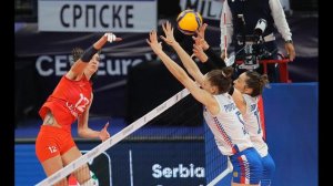 Россия - Сербия / Чемпионат Европы 2021. Волейбол женщины.