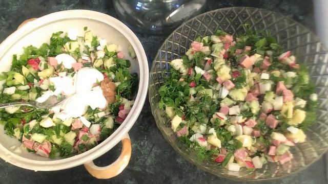 Окрошка  -  вкуснейший  рецепт ! Готовить легко и быстро !