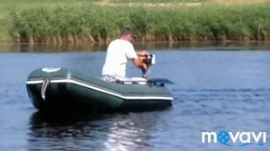 Лодочный мотор с мотокосы.
