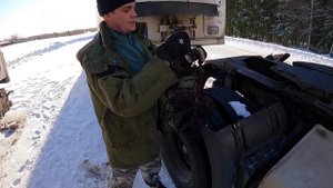 ❄️ЦЕПИ❄️ПРОТИВОСКОЛЬЖЕНИЯ❄️надеваем НА КОЛЕСА ТЯГАЧА 1/2