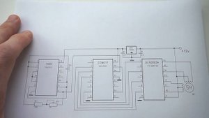 Самодельный драйвер шагового двигателя 7400 (155ЛА3) + CD4017 (561ИЕ8) + ULN2003A (1109КТ22)