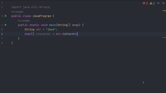 Java Program to Convert String to Char Array | Java Examples
