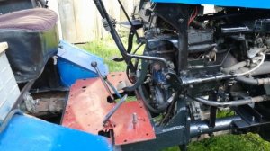 Самодельный трактор. Двигатель с "оки"