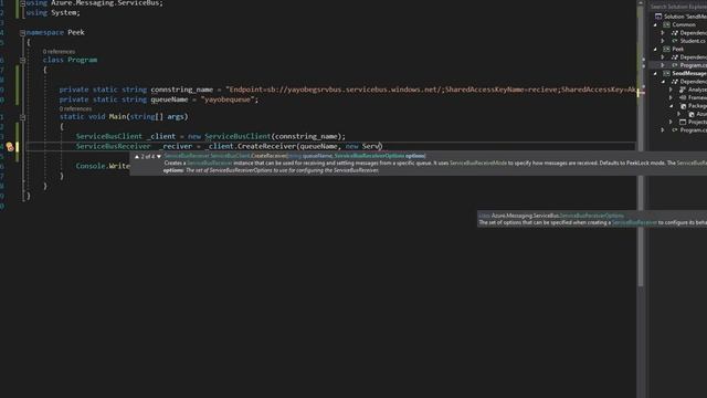 Part 5 Azure Messaging Service in Amharic Peek A message from Service Bus Queue смотреть онлайн