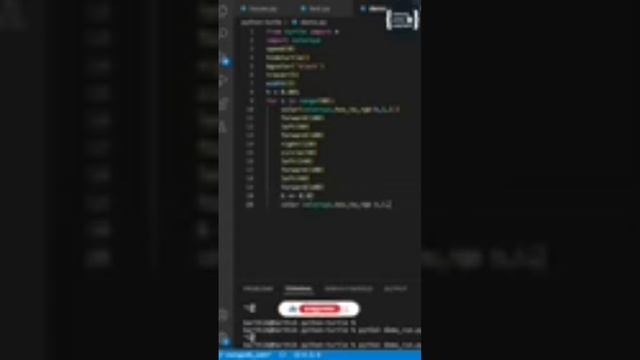 Python Turtle Graphics 7 | multi colors designs #Coding #pythonprojects #shortsvideo #pythontutoria
