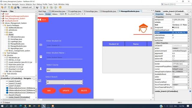 JAVA-Library Management System in java Part -8| Manage Student| JAVA and MYSQL |Full Project | 2021