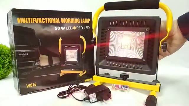 Working Lamp W816 Ручной прожектор переносной светодиодный аккумуляторный 50W смотреть онлайн