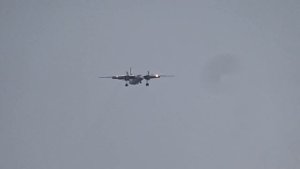 Ан 26 заход на посадку в аэропорт Жуляны им Сикорского. Архив 2021 год. An 26 landing at Zhuliany