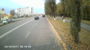 движение по центральному кольцу г Пинска Беларусь