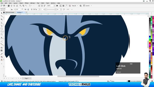 Convert image into line art in coreldraw | How to Convert JPG to Vector in CorelDRAW | urdu/hindi