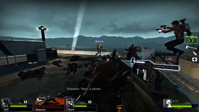 краткое прохождение игры : Left 4 Dead 2. часть 20 :кампания нет милосердие (крыша) смотреть онлайн