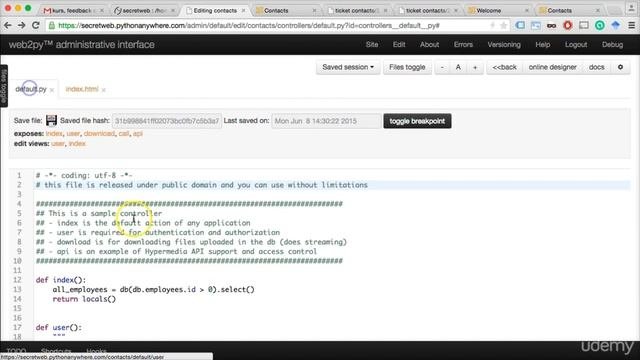 Building Web Apps With Python And Web2py