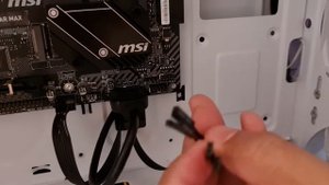 Connect front panel connectors to motherboard | MSI B450m mortar max