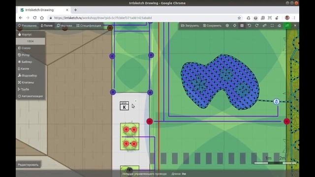 ПРОЕКТИРОВАНИЕ АВТОПОЛИВА в  IRRISKETCH. Автоматизация системы