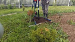 Самодельная малогабаритная буровая установка. Первый запуск в деле.