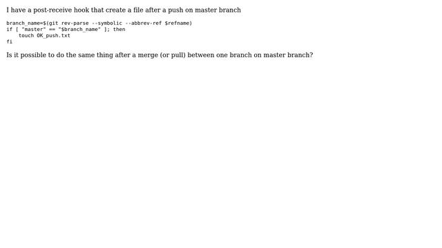 DevOps & SysAdmins: Git hook post-merge смотреть онлайн