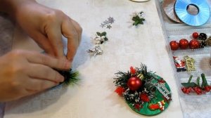 Мастер-Класс новогодние магниты на холодильник. Делаем своими руками.