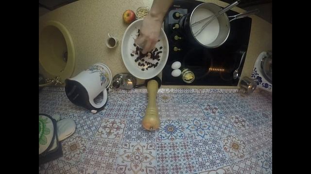 Запечная манная каша с орешками, карамелью и фруктами #сергейрабочев #вкуснаякаша