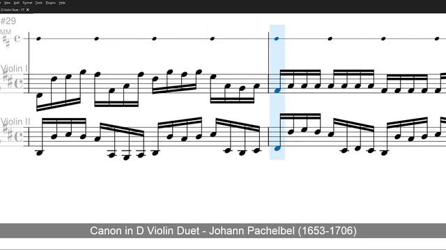 Canon in D - Violin Duet - Level 6 - Violin I ONLY смотреть онлайн