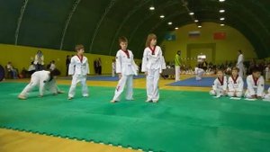 Тхэквондо аттестация бело-желтый пояс_1