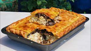 ШЕДЕВР РУССКОЙ КУХНИ - Пирог КУРНИК с ТРОЙНОЙ НАЧИНКОЙ в ДРОВЯНОЙ ПЕЧИ