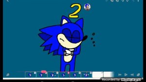 соник тонет анимация