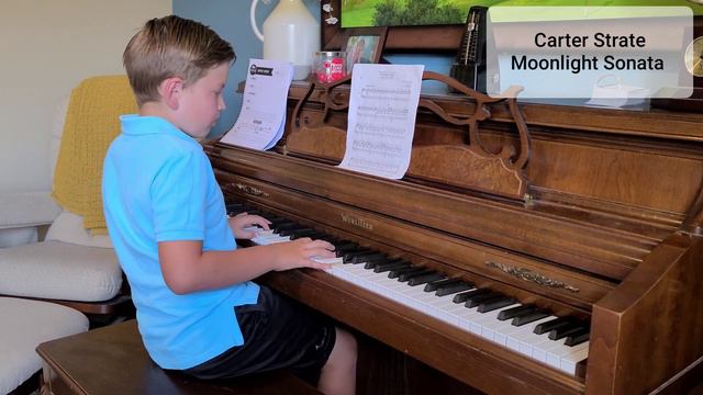 Carter Strate Piano Recital - Moonlight Sonata смотреть онлайн