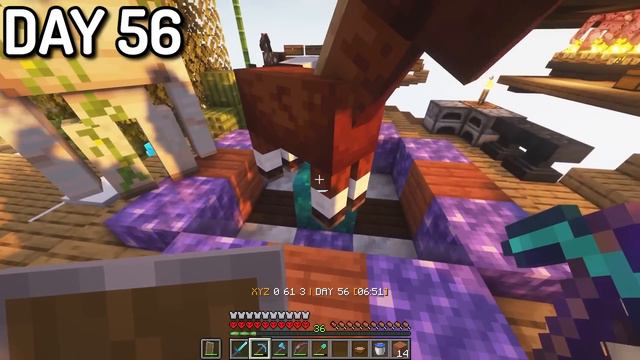 I Survived 100 Days on ONE BLOCK in Hardcore Minecraft смотреть онлайн