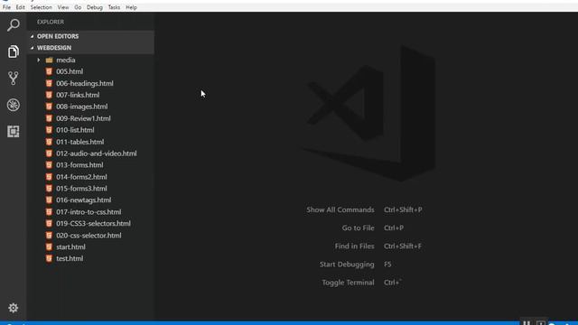 022 - Visual Studio Code for Web Designers - Explore arounds and install themes