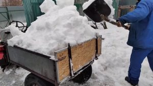 минитрактор мтз 132 вывоз снега