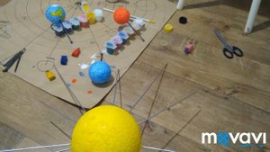 Солнечная система для ребенка своими руками