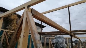 Строим зимнюю отапливаемую теплицу - вся стройка в одном ролике. Деревянный каркас 6*12 м- фундамен